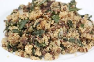 Pilaf van quinoa met snijbiet en paddestoelen- 4 (Custom)