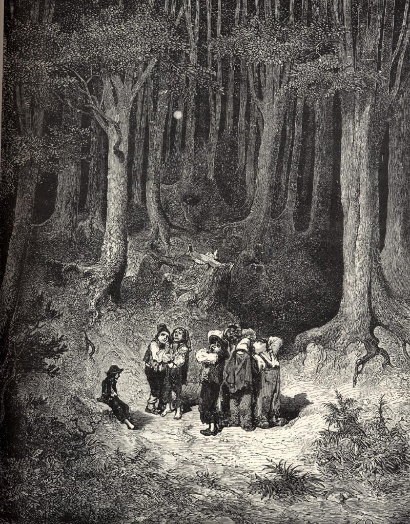 Klein Duimpje - Gustave Doré - Wikicommons
