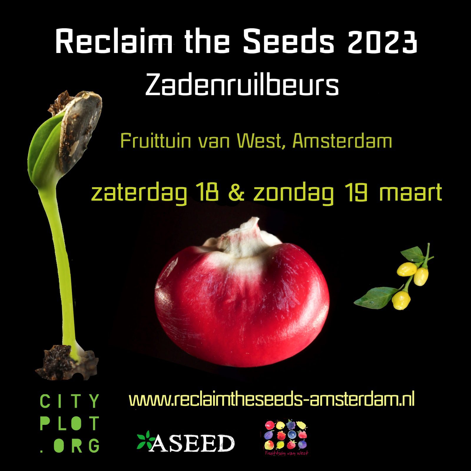 Reclaim the seeds - zadenruilbeurs Amsterdam