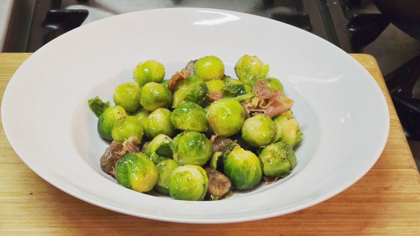 spruitjes kastanjes ham