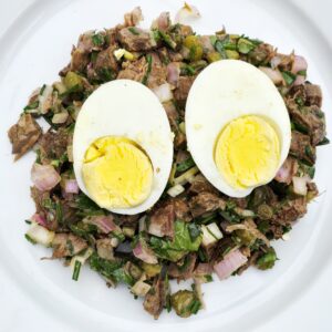 Feierstengszalot vleessalade