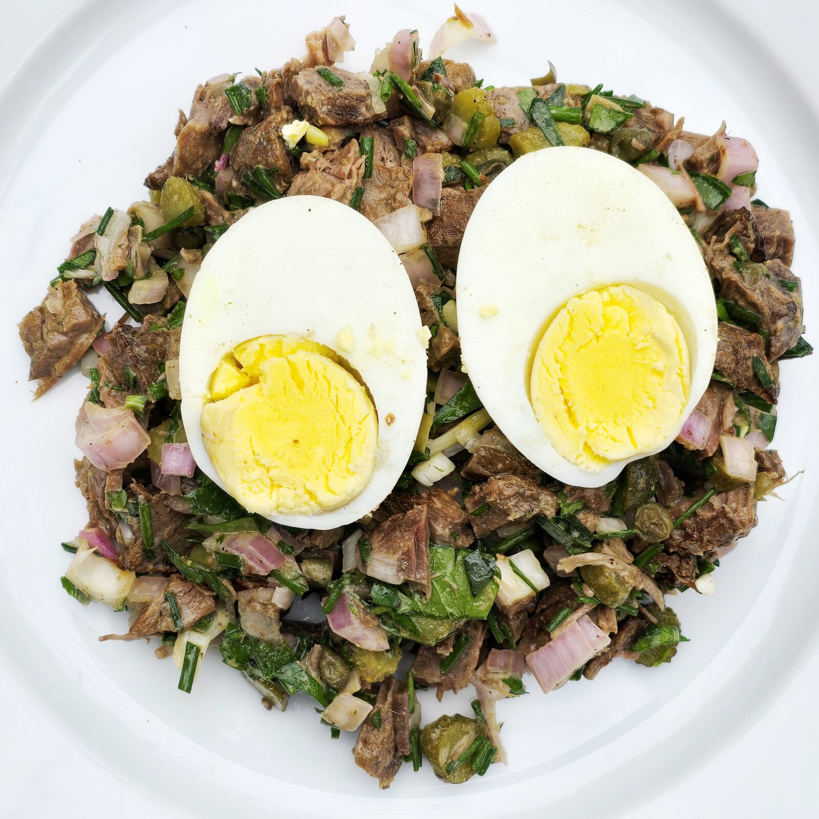 Feierstengszalot vleessalade