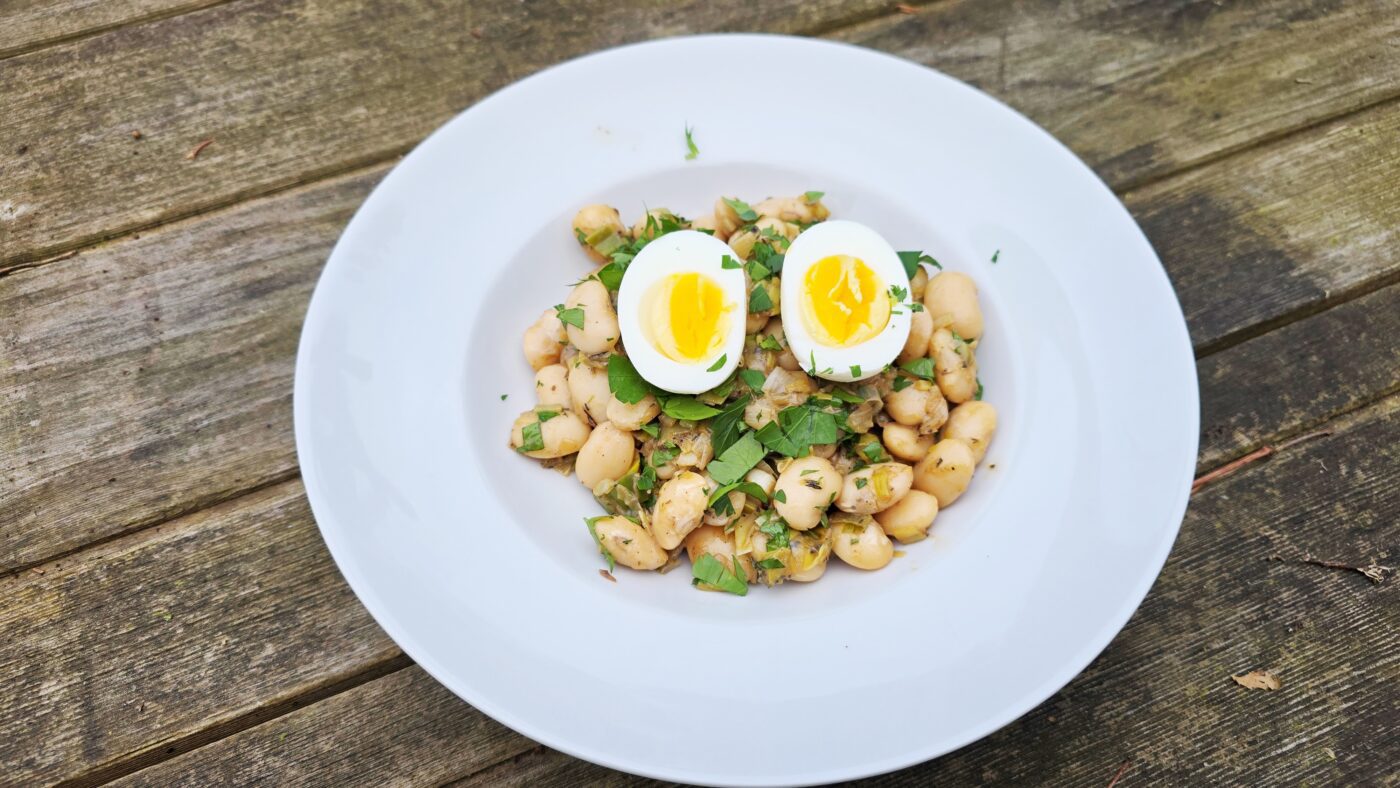 prei witte bonen miso