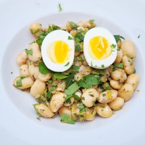 prei witte bonen miso