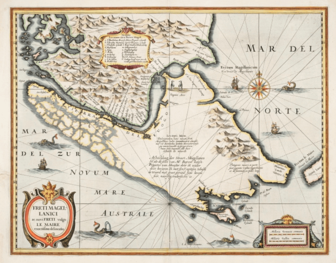 Straat van Magellaan - Jodocus Hondius 1635
