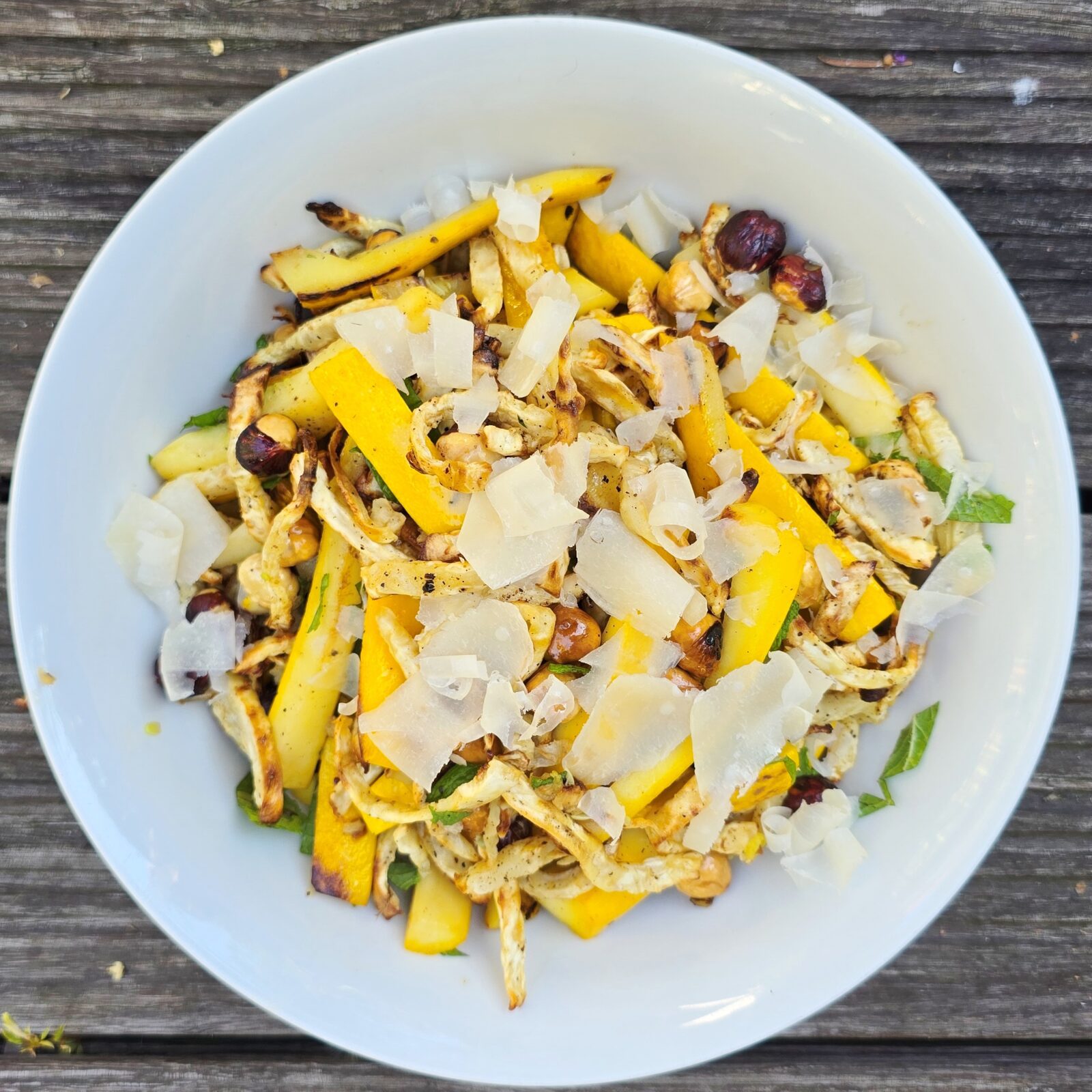 courgette-knolselderij salade