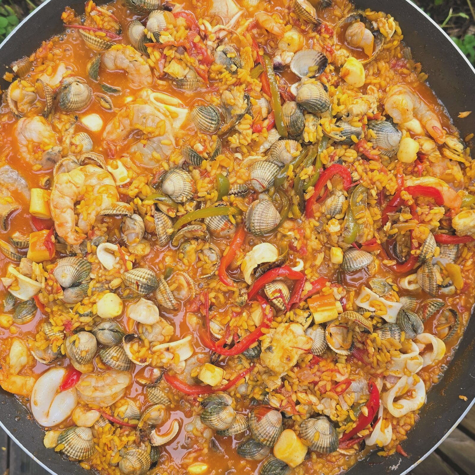Paella vis schelpen