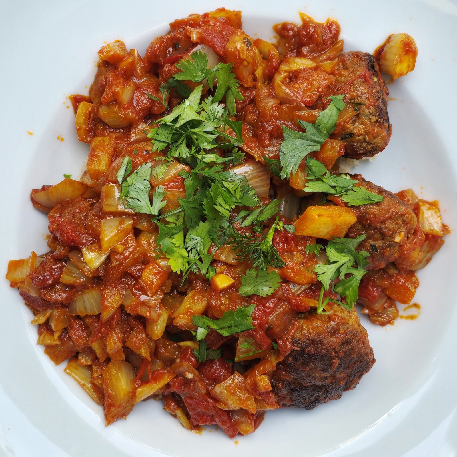 gehaktballen tomaten venkel polpette