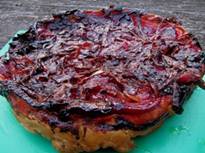 Tarte tatin van biet en rode uienconfituur - taart zonder feta.jpg